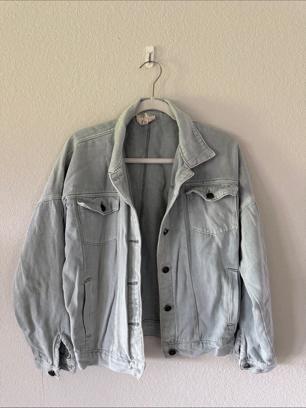 Light Wash Denim Jacket - Classic Men's Trucker Style